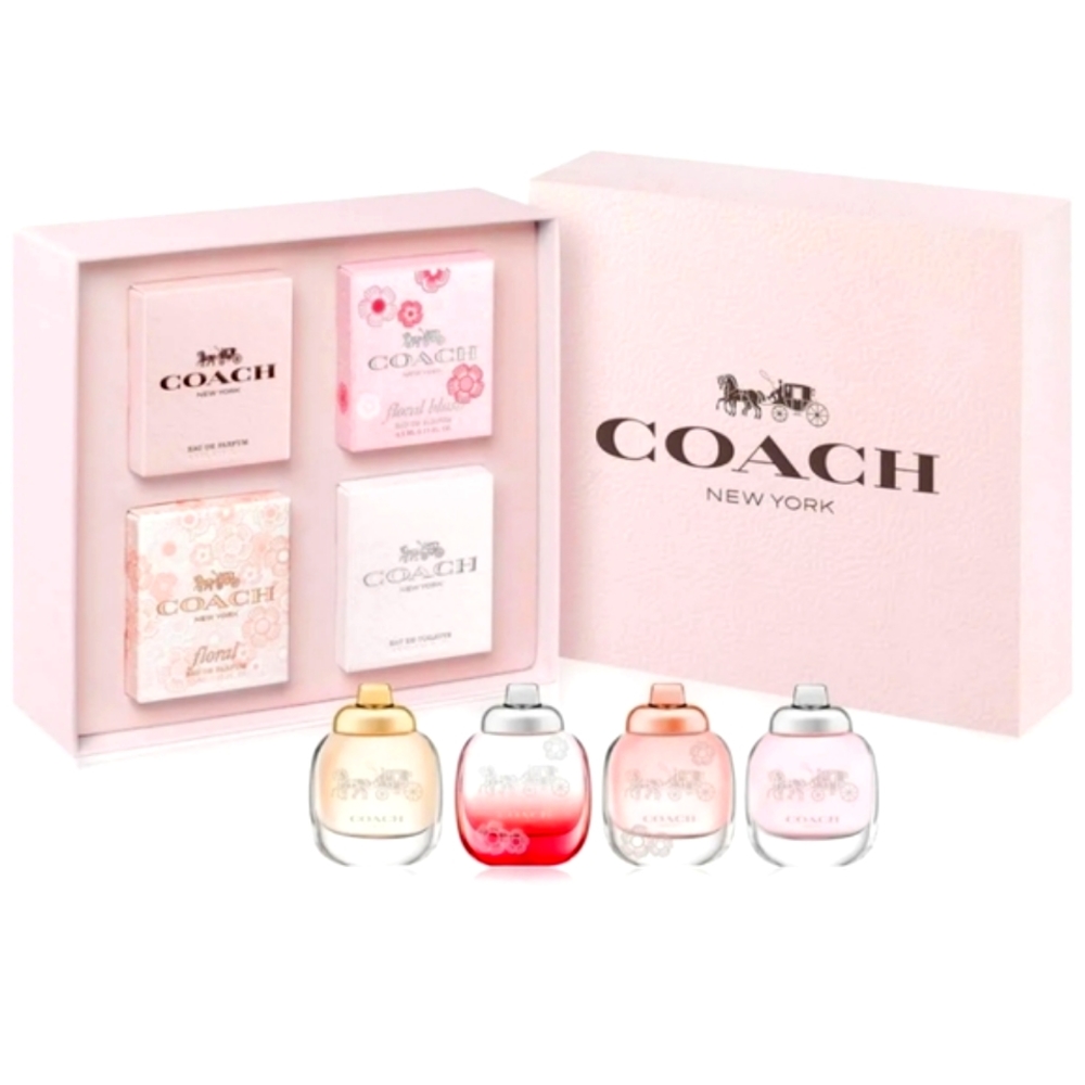 COACH - 4pc Mini Eau De Parfume  Gift Set / .15 fl.oz x 4 / NWOT / Total: 4.5ml
